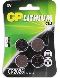 1x4 GP CR2025 3V Lithium Cell