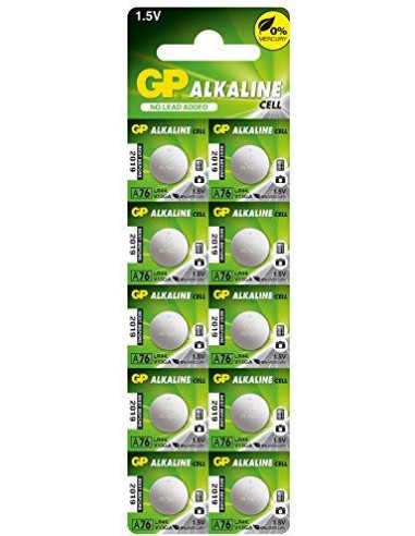 1x10 GP Alkaline LR44, 76A V13GA  1,5V