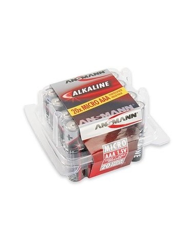 1x20 Ansmann Alkaline Micro AAA LR 03 red-line Box