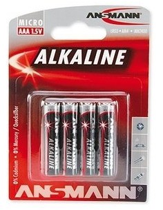 1x4 Ansmann Alkaline Micro AAA LR 03 red-line
