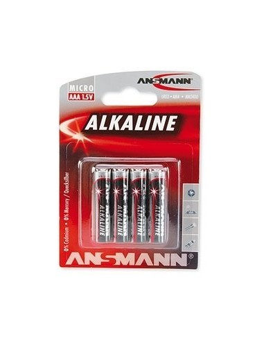 1x4 Ansmann Alkaline Micro AAA LR 03 red-line