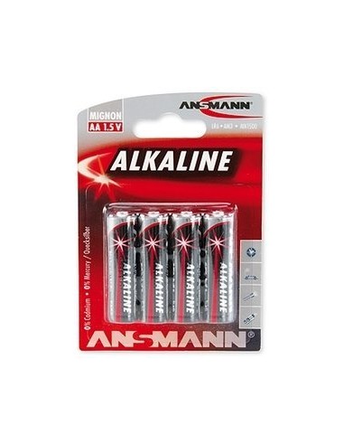 1x4 Ansmann Alkaline Mignon AA LR 6 red-line