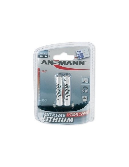1x2 Ansmann Lithium Micro AAA LR 03 Extreme