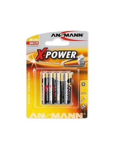 1x4 Ansmann Alkaline Micro AAA LR 03 X-Power