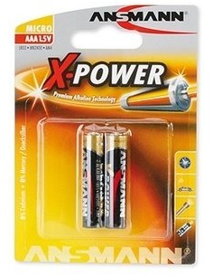 1x2 Ansmann Alkaline Micro AAA LR 03 X-Power