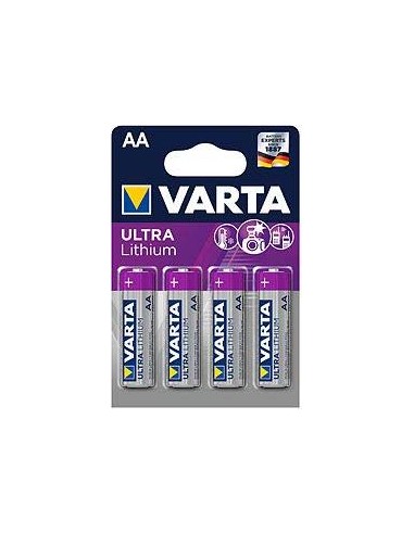1x4 Varta Ultra Lithium Mignon AA LR06