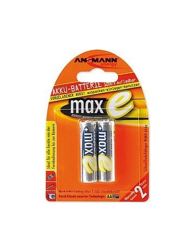 1x2 Ansmann maxE NiMH rech.bat. Mignon AA 2100 mAh german