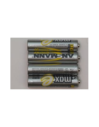 1x4 Ansmann maxE NiMH rech. bat. Micro AAA 800...