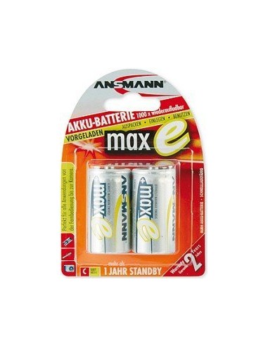 1x2 Ansmann maxE NiMH rech. bat. Baby C 4500 mAh german