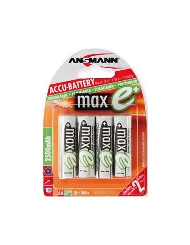 1x4 Ansmann maxE NiMH rech.bat. 2500 Mignon AA 2400 mAh