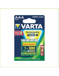 1x4 Varta Rechargeable Accu AAA Ready2Use NiMH 1000 mAh...