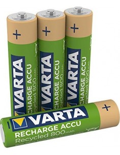 1x4 Varta RECHARGE ACCU Recycled 800 mAH AAA Micro NiMH