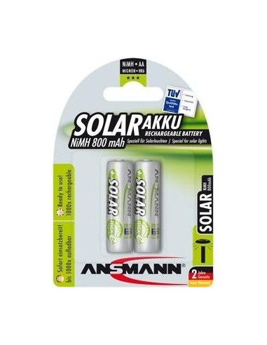 1x2 Ansmann maxE NiMH rech.bat. Mignon AA 800 mAh SOLAR