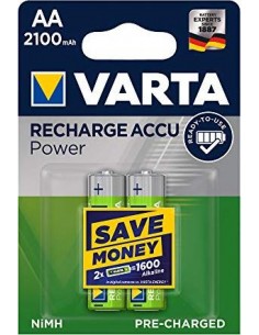 1x2 Varta Rechargeable Accu AA Ready2Use NiMH 2100 mAh...