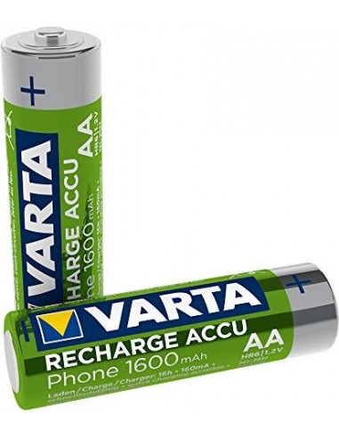 1x2 Varta Professional Accu NiMH 1600 mAh AA Phone Power