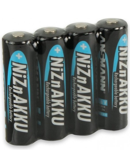 1x4 Ansmann NiZn Akku Mignon AA 2500 mWh