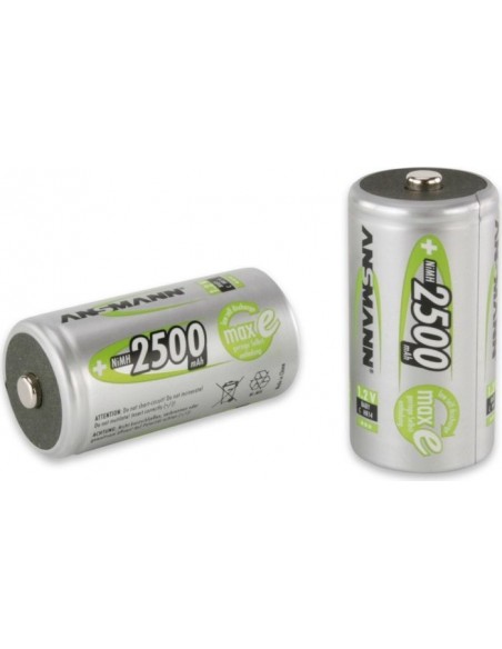 1x2 Ansmann maxE NiMH rech.bat. Baby C 2500 mAh