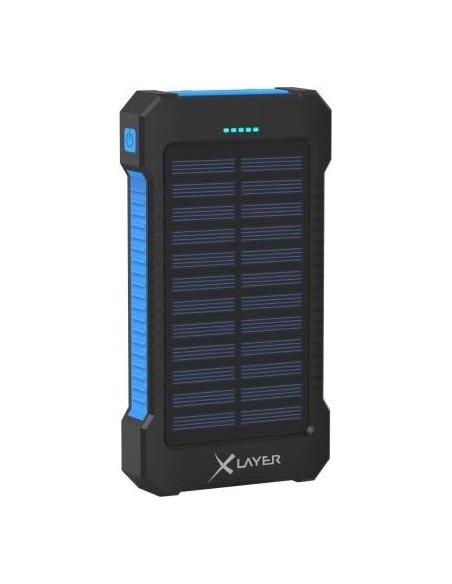 Xlayer Powerbank PLUS Solar Black/Blue 8000mAh
