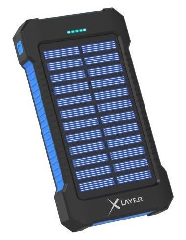 Xlayer Powerbank PLUS Solar Black/Blue 8000mAh