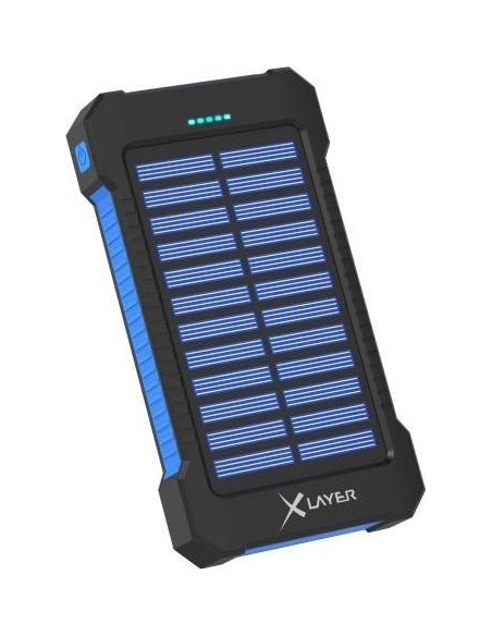 Xlayer Powerbank PLUS Solar Black/Blue 8000mAh