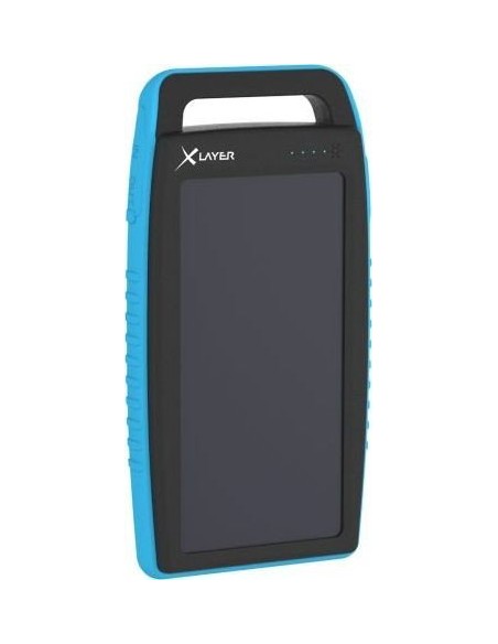 Xlayer Powerbank PLUS Solar Black/Blue 15000mAh