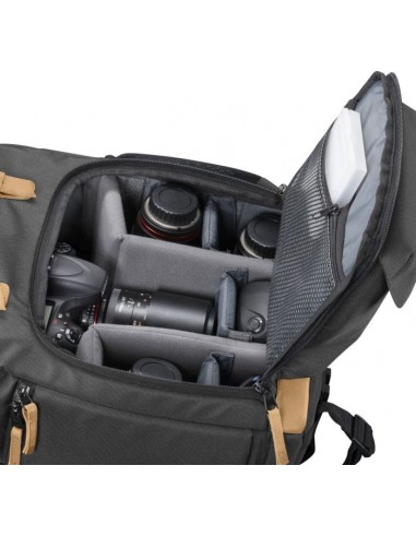 mantona Photo Backpack Luis black Retro