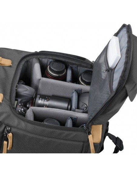 mantona Photo Backpack Luis black Retro
