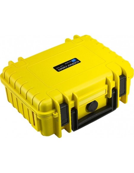 B-W Outdoor Case Type 1000 yellow with pre-cut foam insert