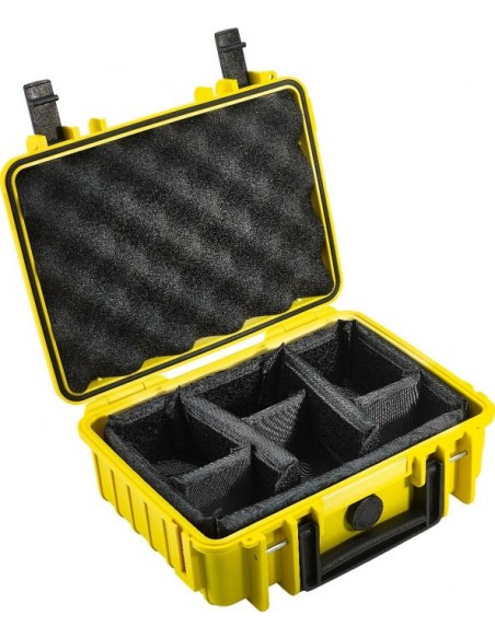 B-W Outdoor Case Type 1000 yellow padded partition insert