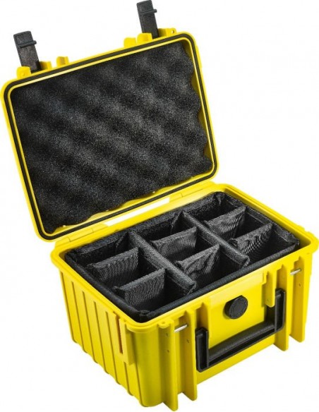 B-W Outdoor Case Type 2000 yellow padded partition insert