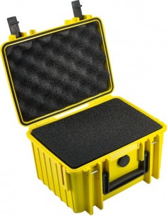 B-W Outdoor Case Type 2000 yellow with pre-cut foam insert 2