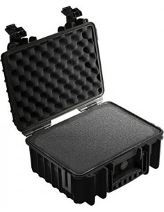 B-W Outdoor Case Type 3000 black with pre-cut foam insert