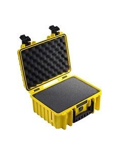 B-W Outdoor Case Type 3000 yellow with pre-cut foam insert
