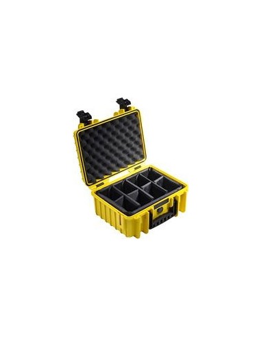 B-W Outdoor Case Type 3000 yellow padded partition insert