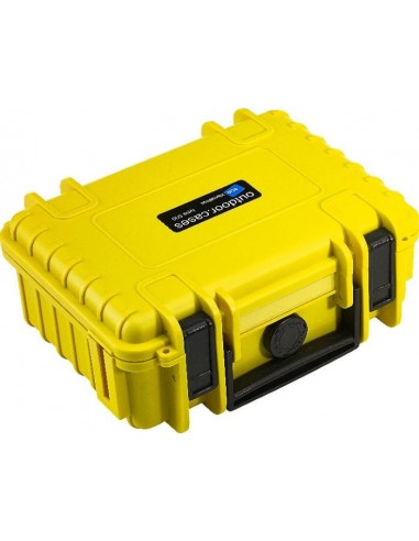 B-W Outdoor Case Type 500 yellow with pre-cut foam insert