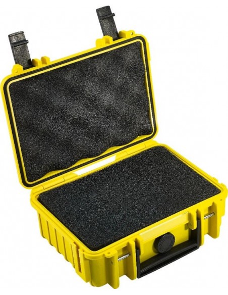 B-W Outdoor Case Type 500 yellow with pre-cut foam insert