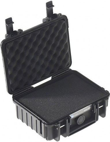 B-W Outdoor Case Type 500 black with pre-cut foam insert