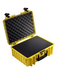 B-W Outdoor Case Type 5000 yellow with pre-cut foam insert
