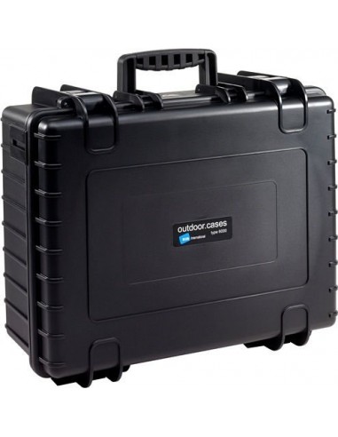 B-W Outdoor Case Type 6000 black with pre-cut foam insert