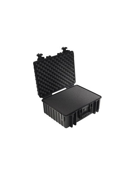 B-W Outdoor Case Type 6000 black with pre-cut foam insert