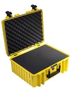B-W Outdoor Case Type 6000 yellow with pre-cut foam insert 2