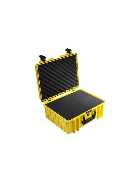 B-W Outdoor Case Type 6000 yellow with pre-cut foam insert
