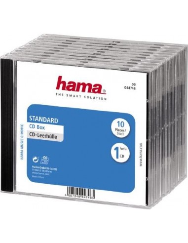 1x10 Hama CD Jewel Case 44746