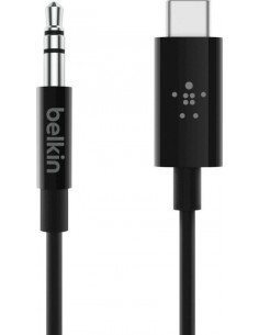 Belkin RockStar 3,5mm Aud./USB-C Cable 1,8m black... 2