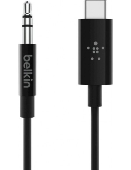 Belkin RockStar 3,5mm Aud./USB-C Cable 1,8m black F7U079bt06-BLK
