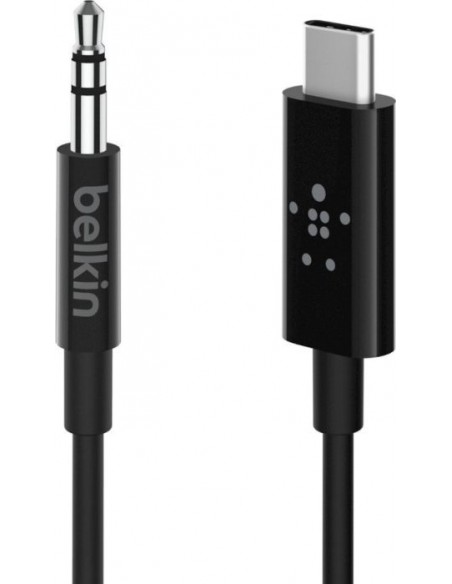 Belkin RockStar 3,5mm Aud./USB-C Cable 1,8m black F7U079bt06-BLK