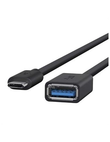 Belkin USB 3.0 Buchse 5GBit/s USB-C to USB-A 14 cm black