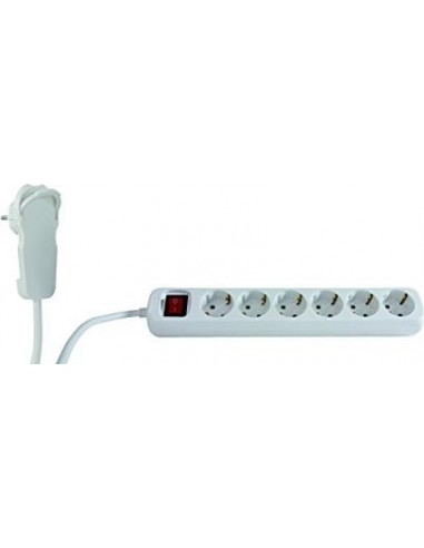 REV Multiple Socket  Smart 6-fold 2m white