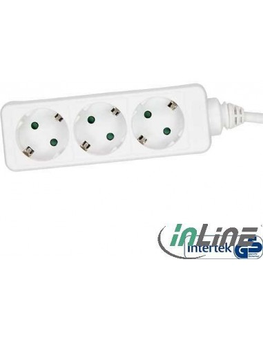 REV Socket line    3-fold 1,4 m white