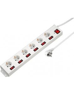 Hama Socket Line 6+1 XL single switchable white